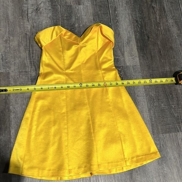 SOLD💛Betsey Johnson authentic 1994 Sweetheart Dress yellow - like new - med - Picture 9 of 10